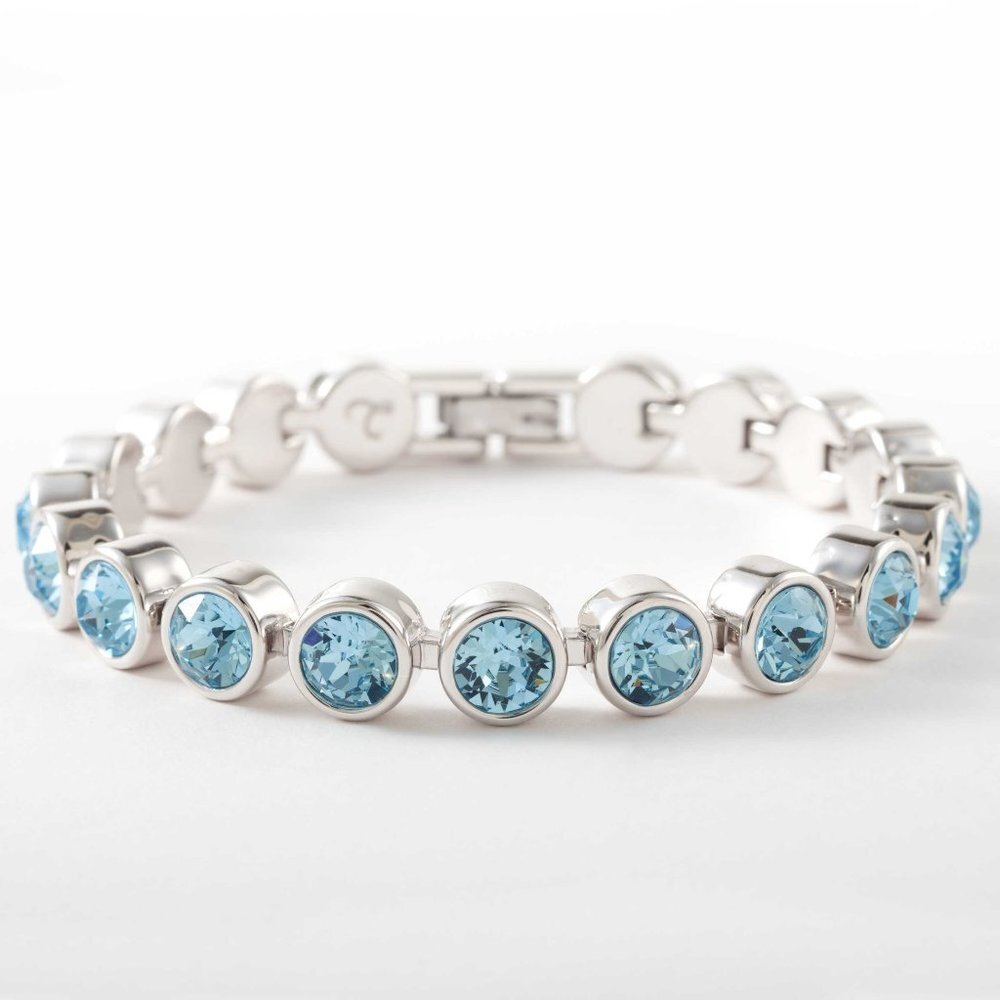 AQUAMARINE Ice Bracelet by Touchstone‎ Crystal by Swarovski ✨ New in box